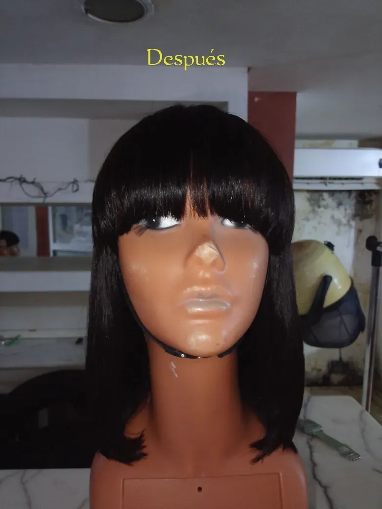 Lavar peluca con mascarilla y bronshing — foto 4